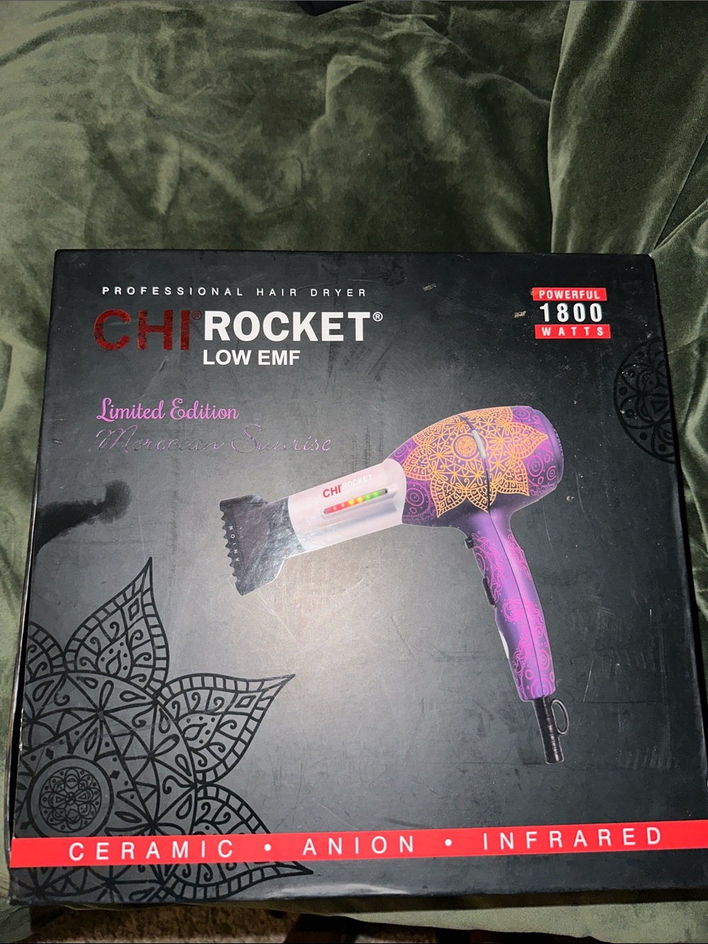 NEW CHI Rocket Low EMF Hair Dryer - Limited Edition